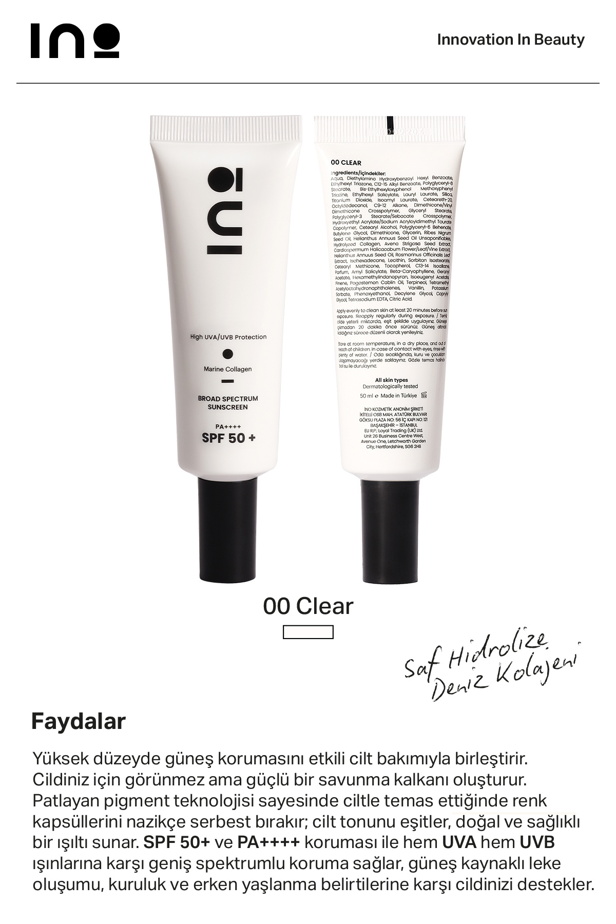 کرم ضد آفتاب مرطوب کننده 00 Clear SPF 50+ + رژ لب استیکی Hibiscus شماره 00، ست لب و گونه 4.5 گرمی — 7577634526754 — تصویر 7 از 8