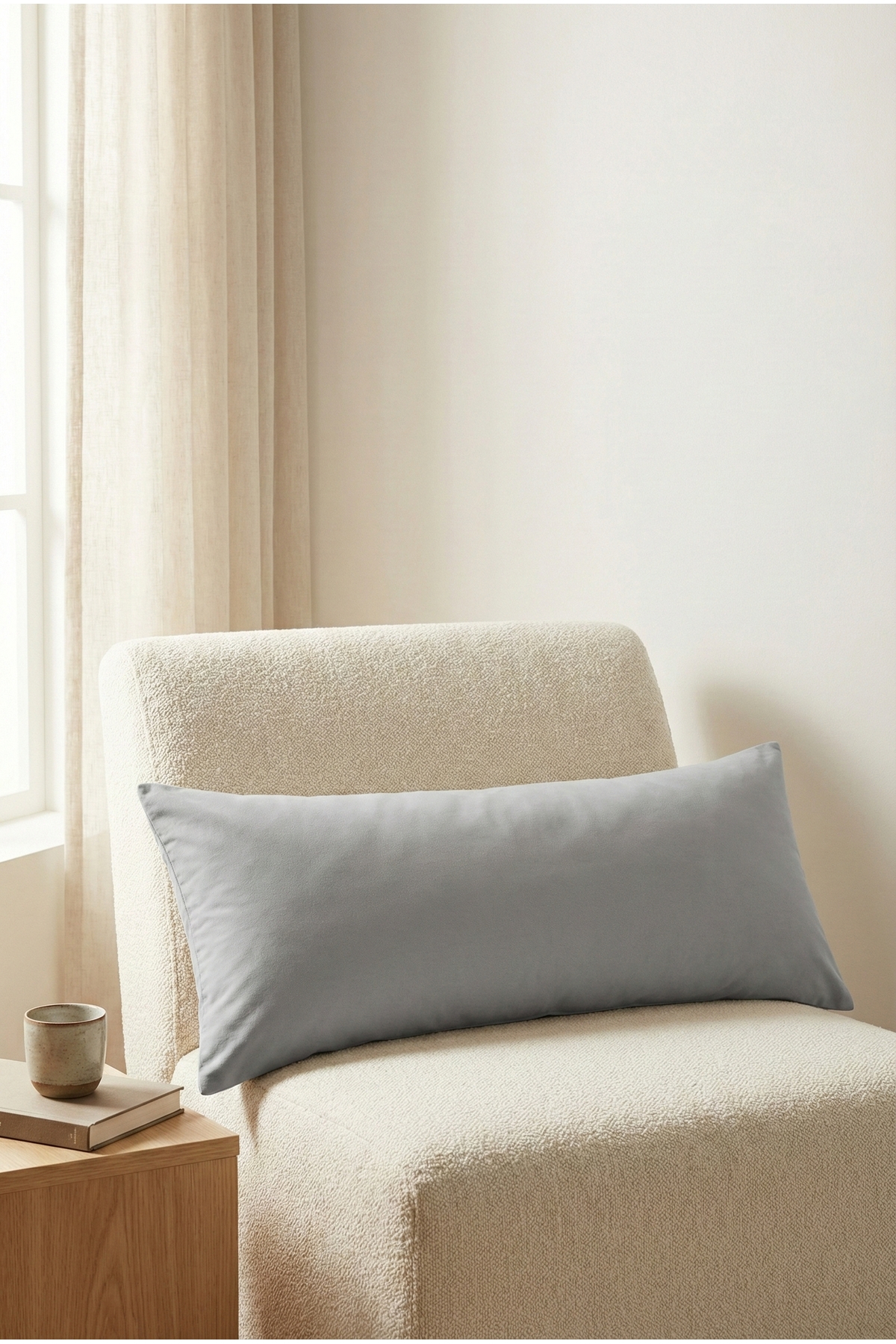 NESCO Dolgun Yan Yatış Hamile Yastığı Ve Dekoratif Uzun Yastık 40x120 - 1400gr fotoğrafı 6 (önizleme)