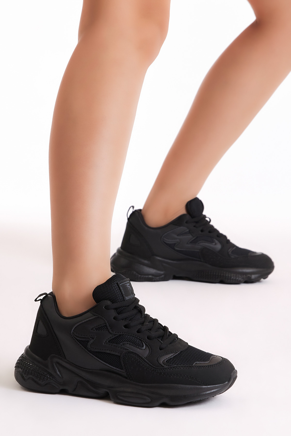 Tonny Black Unisex Black Sneakers Tb251