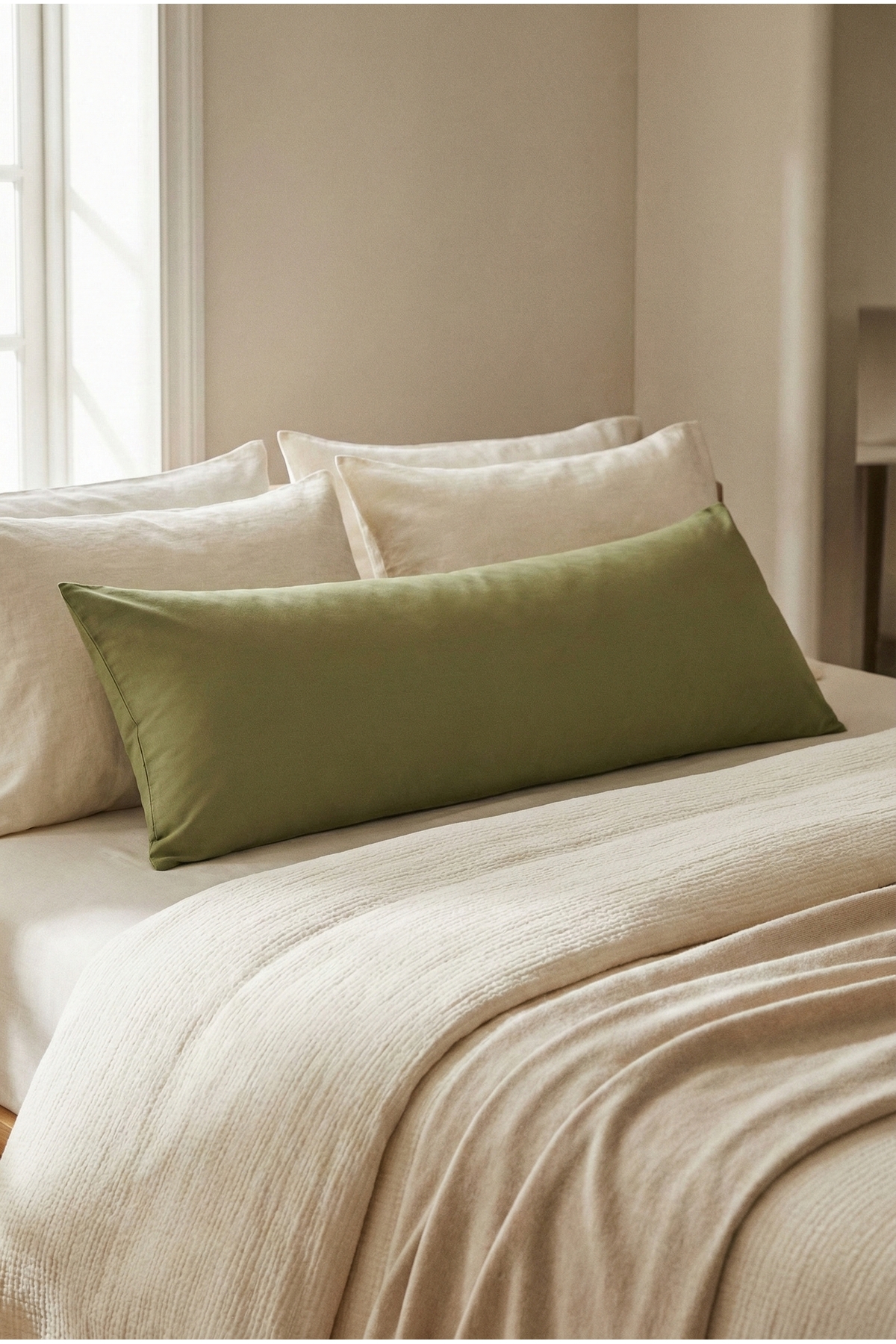 NESCO Dolgun Yan Yatış Hamile Yastığı Ve Dekoratif Uzun Yastık 40x120 - 1400gr fotoğrafı 6 (önizleme)