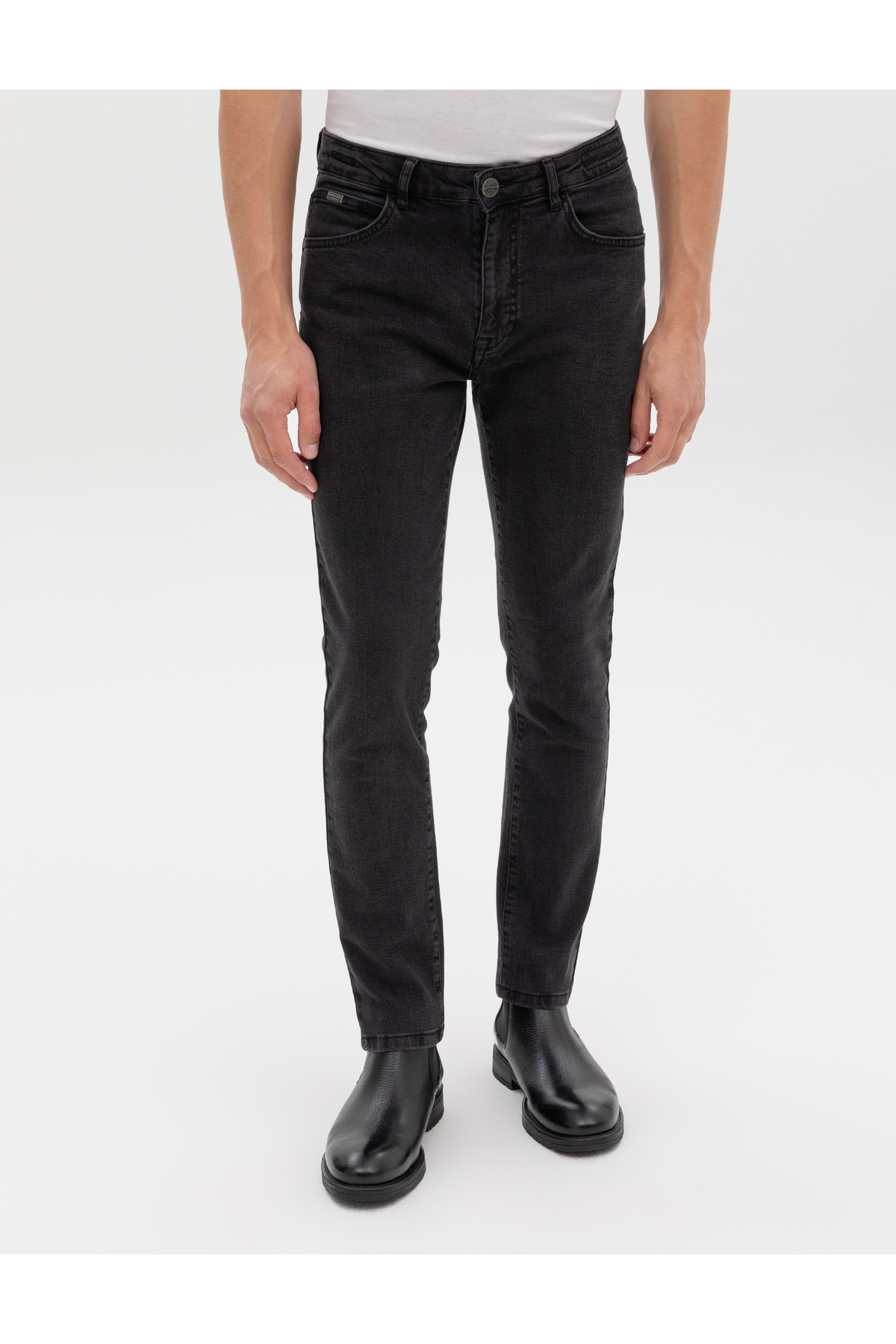 Pierre Cardin  Gri Slim Fit Jean Pantolon 50317292-VR024 - Görsel 2