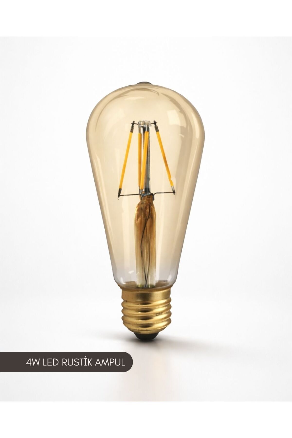 Ack 4W LED Rustik Ampul ST64, 2700K Sarı Işık, E27 Duy - Fiyatı, Yorumları