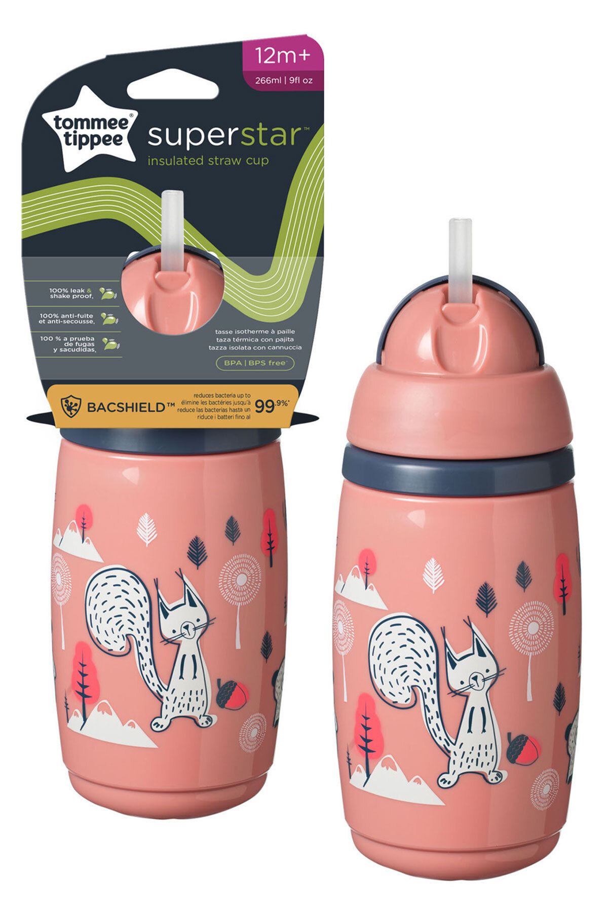 Tommee Tippee Isı Yalıtımlı Pipetli Bardak 260 Ml - Pembe fotoğrafı 5 (önizleme)