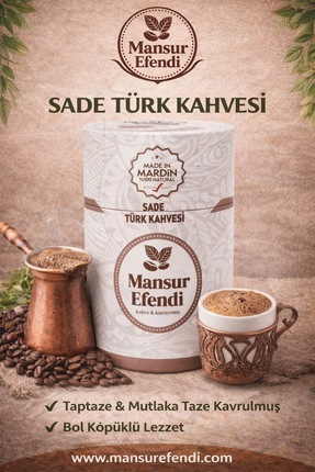 Mansur Efendi Mardin Sade Türk Kahvesi 400 gr