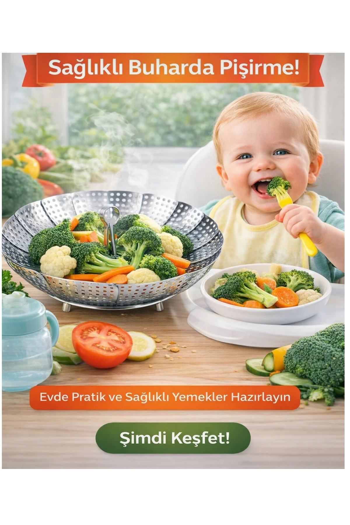 KONTEF 3Lü Set Bebekler İçin Ek Gıda Haşlama Aparatı Cam Rende Ve Gıda Termometresi fotoğrafı 2 (önizleme)
