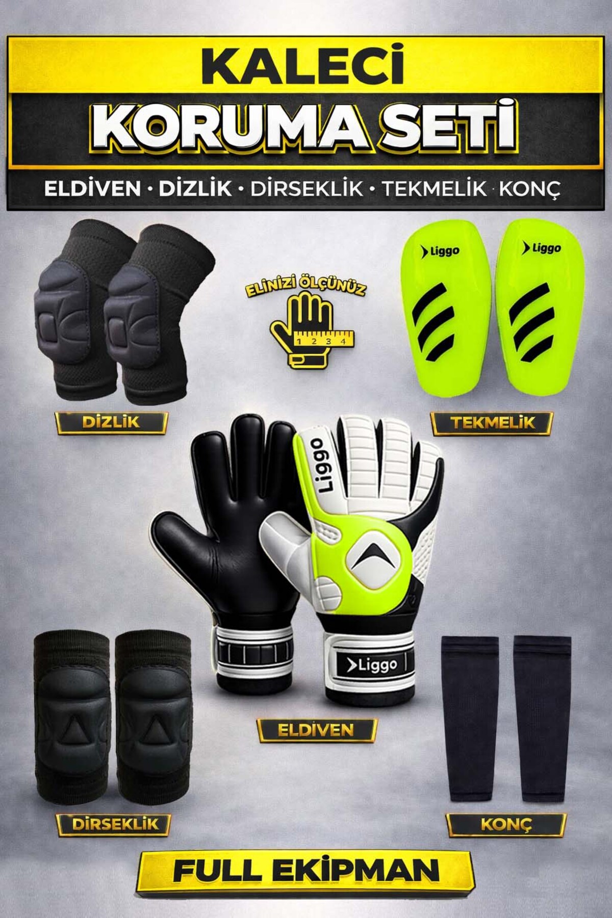 Adult & Kids Goalkeeper Gloves Knee Brace Knee Brace Leggings Set