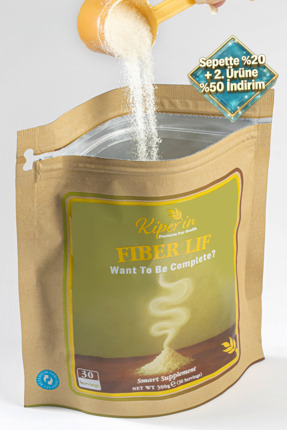 Kiperin Fiber Lif (300g) %100 Doğal Kısmen Hidrolize Guar Gum İçeren Diyet Ta...