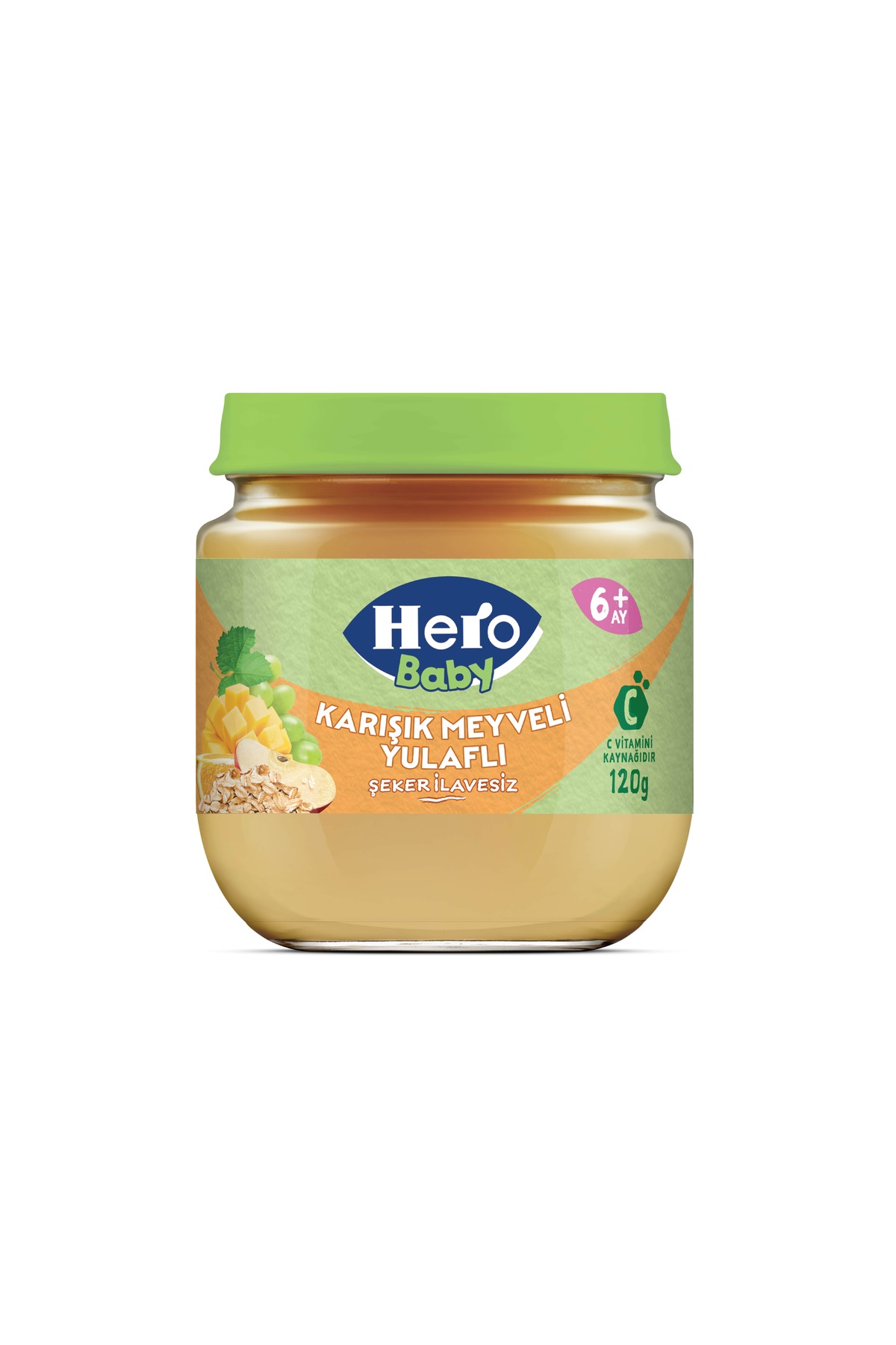 Hero Baby Karışık Meyveli Yulaflı Kavanoz Mama 120g x12 fotoğrafı 4 (önizleme)