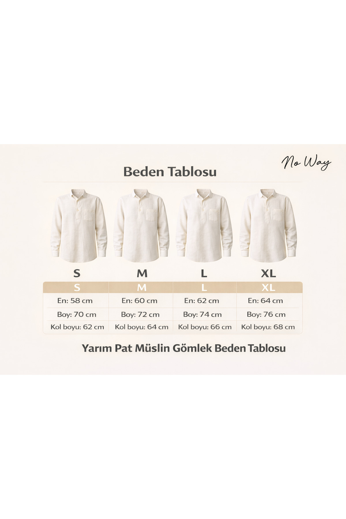 No Way  Erkek Regular Fit %100 Pamuk Müslin Hakim Yaka Yarım Pat Gömlek - Görsel 5