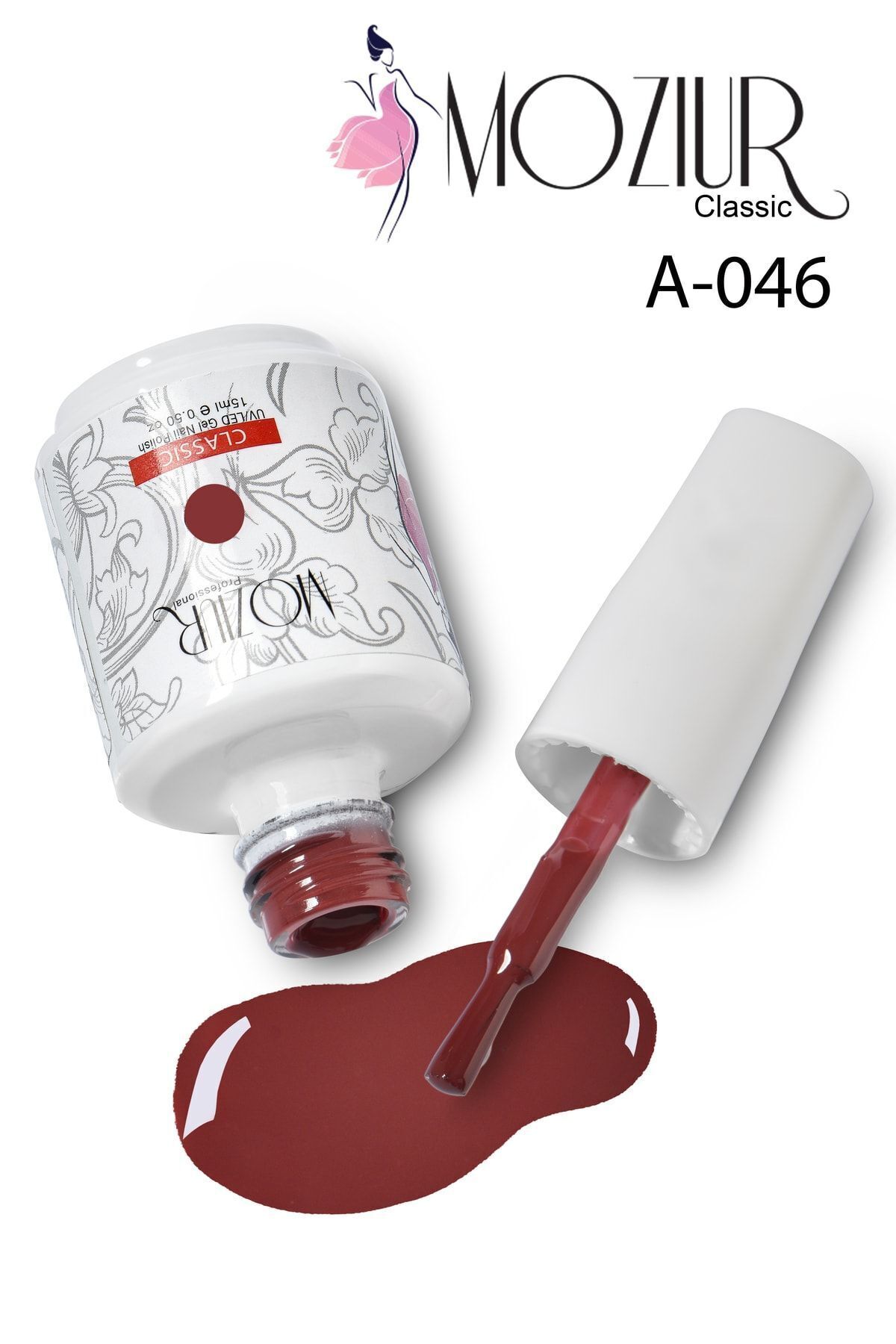 Kalıcı Oje Uv Led A046 (KIRMIZI SERİSİ) 15ml — زرشکی 8683089006020 — تصویر 4 از 4