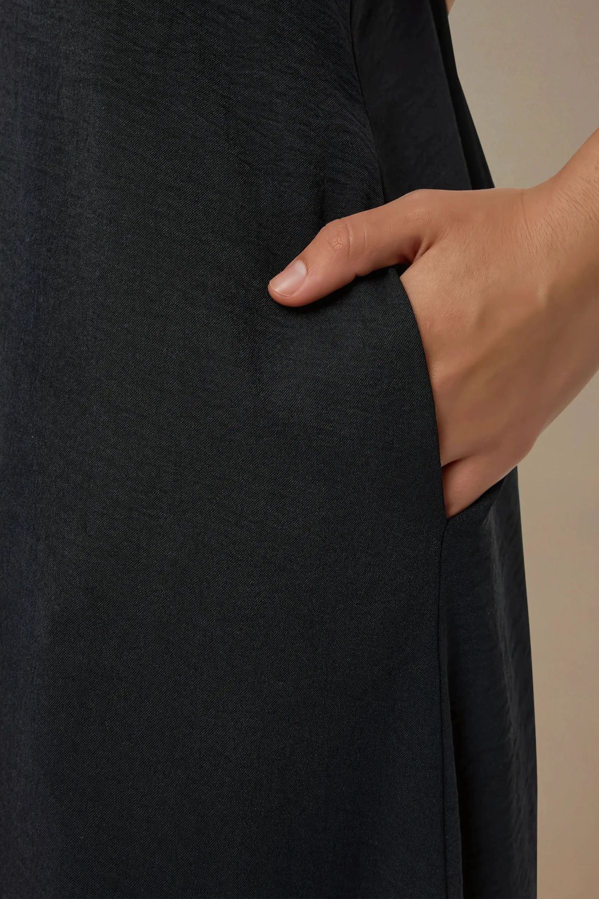 Hiccup  V -Yaka A-Form Maxi Elbise - Görsel 5