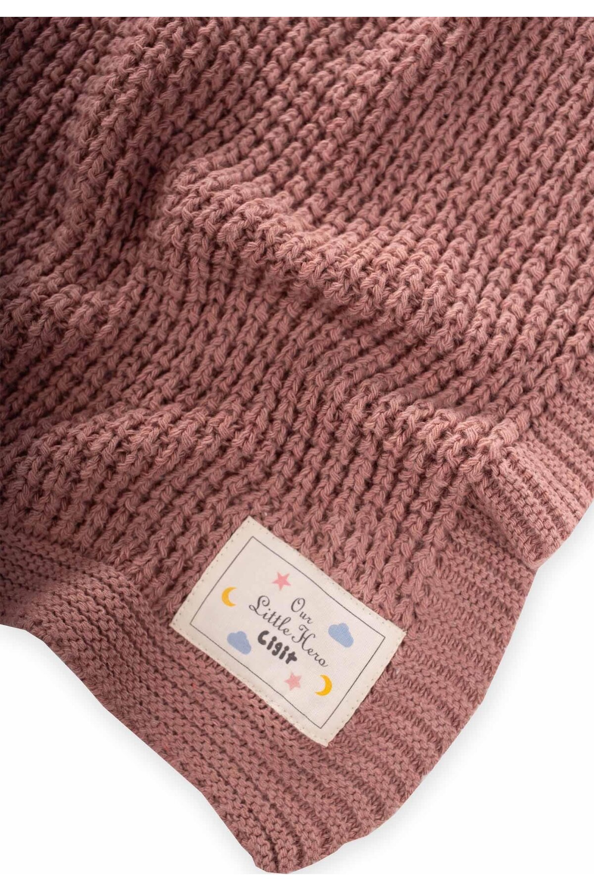 Cigit Selanik Triko Battaniye 80X100 (+/-5 Cm ) Gül Kurusu fotoğrafı 3 (önizleme)