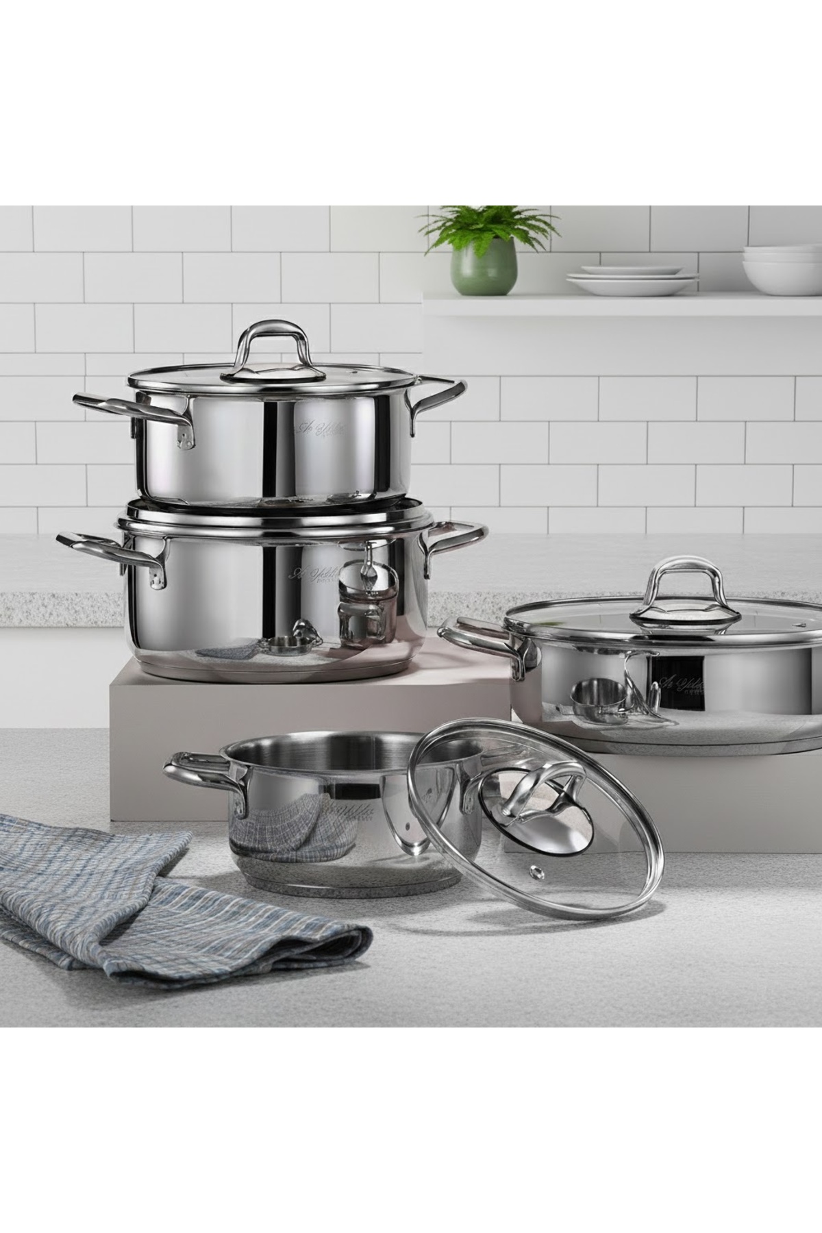 Aryıldız Aria Plus 8 Parça Çelik Tencere Seti - Fiyatı, Yorumları