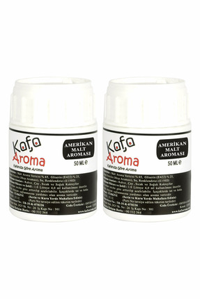 Kafa Aroma Amerikan Malt Aroması Hazır Karışım Aroma Verici 50 ML X 2 Adet
