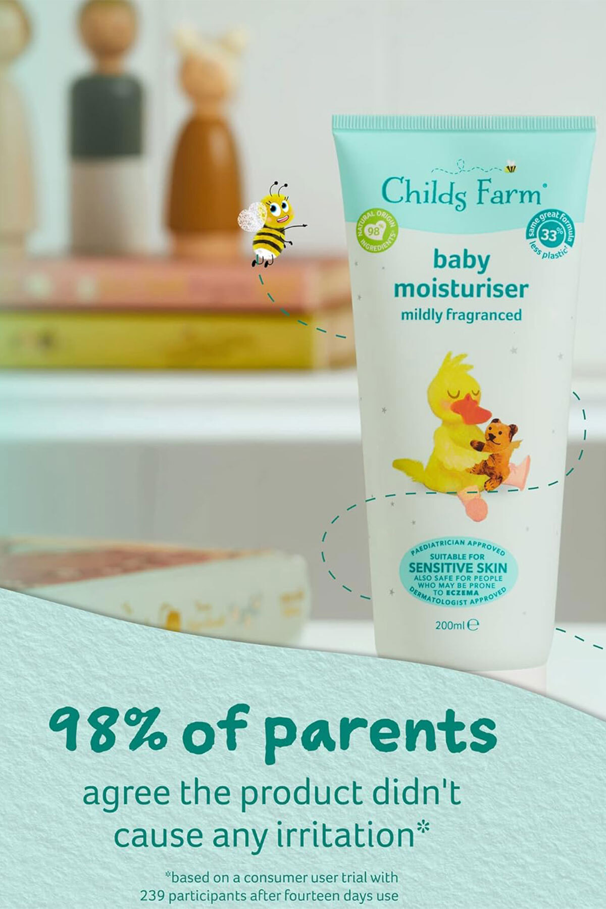 Childs Farm Hafif Kokulu Bebek Nemlendiricisi 200ml fotoğrafı 2 (önizleme)