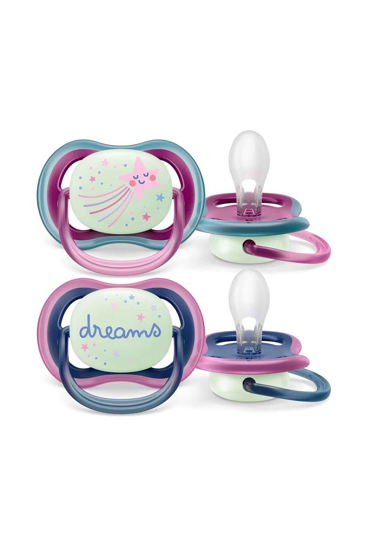 Hype Store Ultra Air Gece Emziği 6-18 Ay, 2'li Paket, Kız fotoğrafı 2 (önizleme)