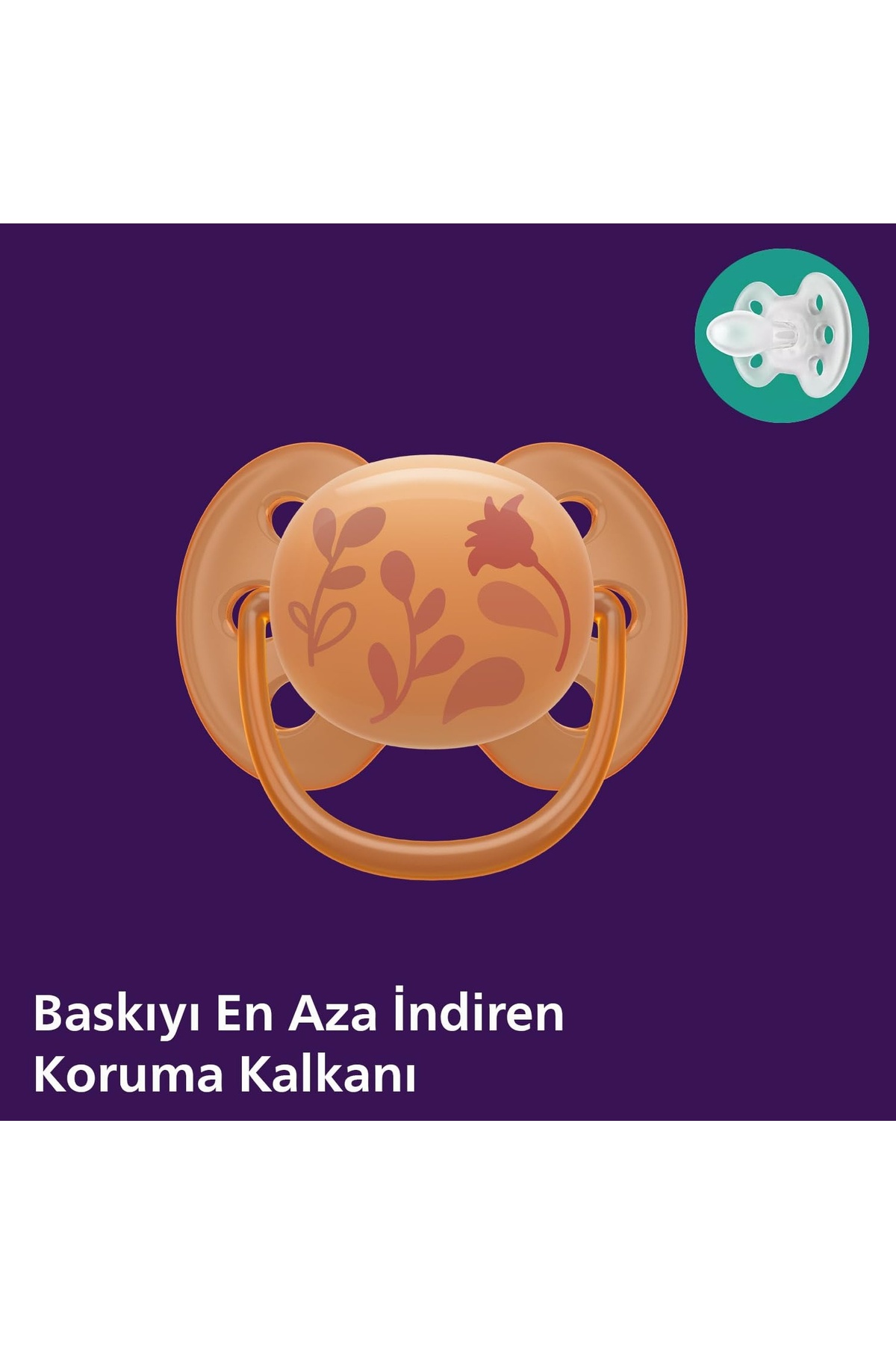 Hype Store Ultra Soft Emzik, Kız Bebekler için 6‑18 Ay, 2’li Paket, Ortodontik Silikon, FlexiFit Kalkanlı, Ultr fotoğrafı 3 (önizleme)