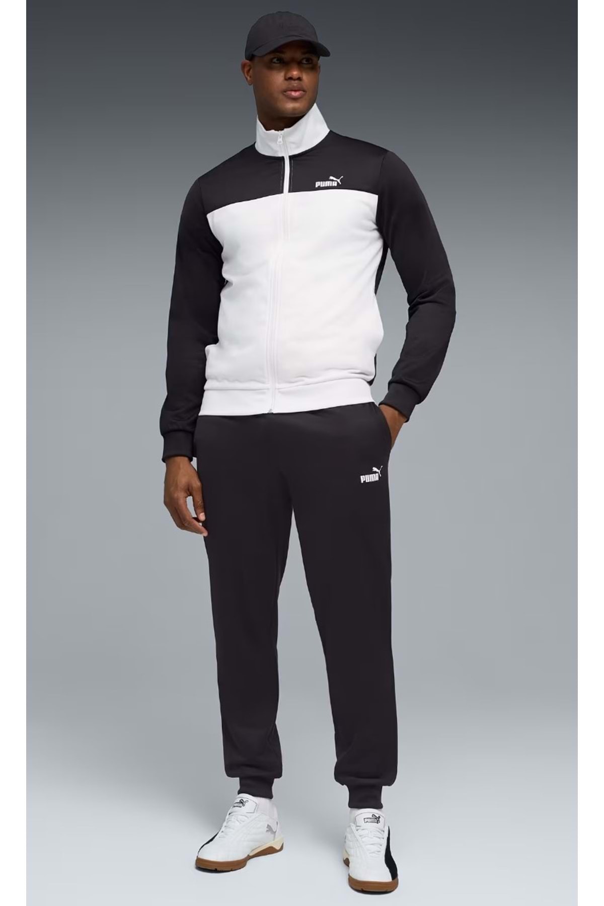 Puma 691766 Poly Colorblock Suit Erkek Günlük Eşofman Takımı BEYAZ
