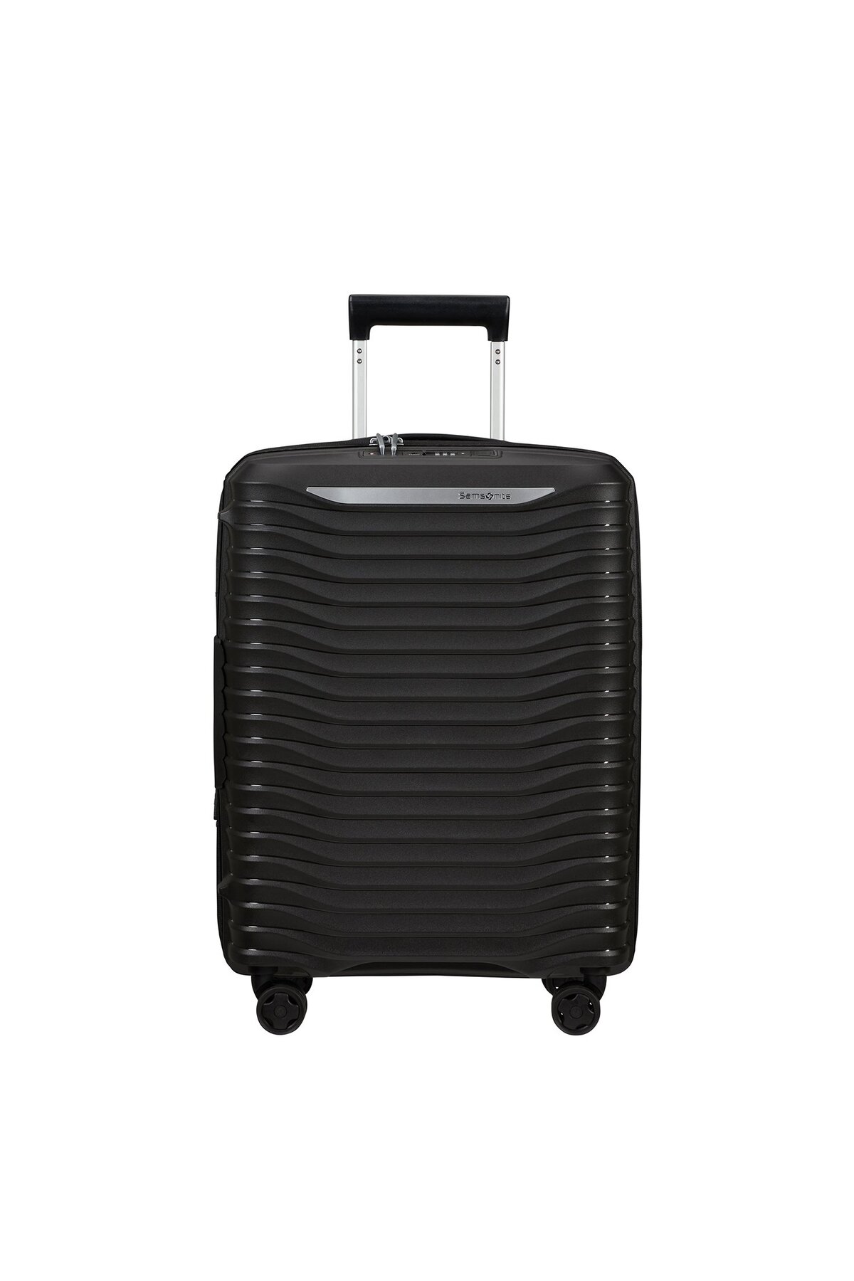 Black Upscape - 4-Wheel Bellows Cabin Size Suitcase 55cm