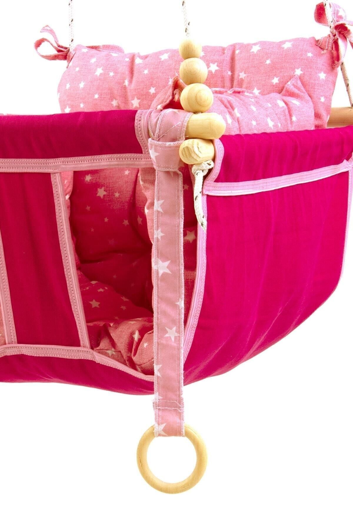 Bundeba Wag Swing Pembe Ev İçi Çocuk Salıncağı Ahşap Çocuk Salıncak Hamak Portatif Tavan Bahçe Salıncakları fotoğrafı 7 (önizleme)