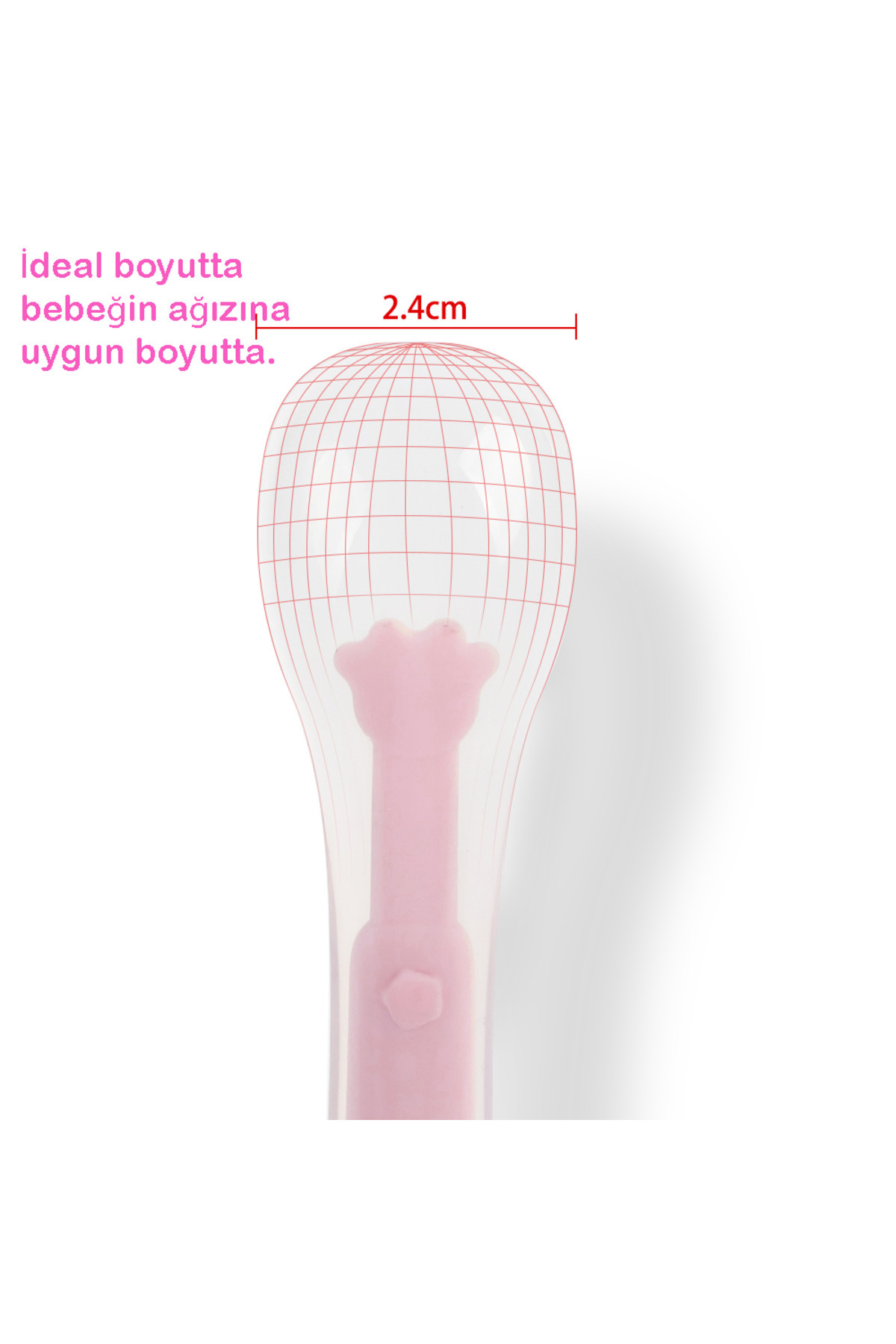 Gneisto Ergonomik Beslenme Mama Kaşığı & Saklama Kutusu, Pembe fotoğrafı 4 (önizleme)