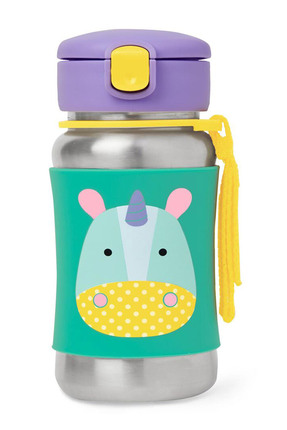Skip Hop Zoo Paslanmaz Çelik Pipetli Suluk Unicorn