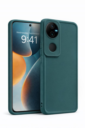 Vissona Vivo V50 Uyumlu Kamera Çıkıntılı Mat Silikon Telefon Kılıfı