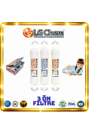 ligth gastro LG Chem KAPALI KASA INLINE ÖN 3 FİLTRE SETİ SED-GAC-BLOCK