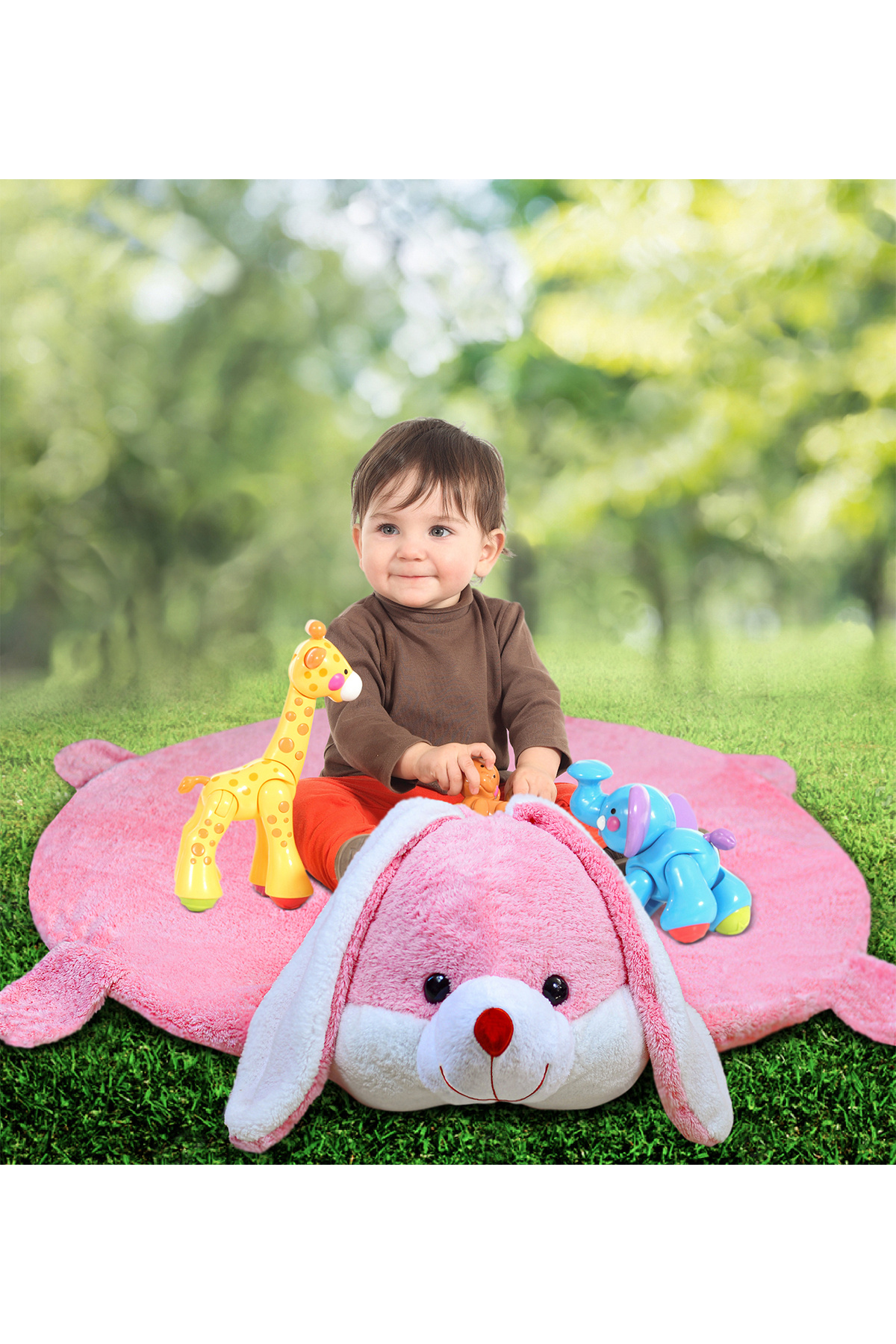 Özgüner Oyuncak Paptex Bebek Oyun Halısı 120 Cm Tavşan Oyun Matı (%100 YERLİ) fotoğrafı 3 (önizleme)
