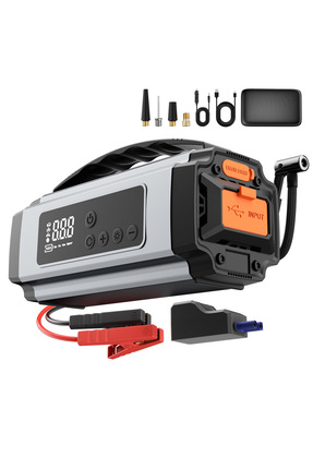 MATECHNO Şarjlı 8.000 Mah Taşınabilir Çanta Araç Akü Şarj Takviyeli Işıklı Ha...