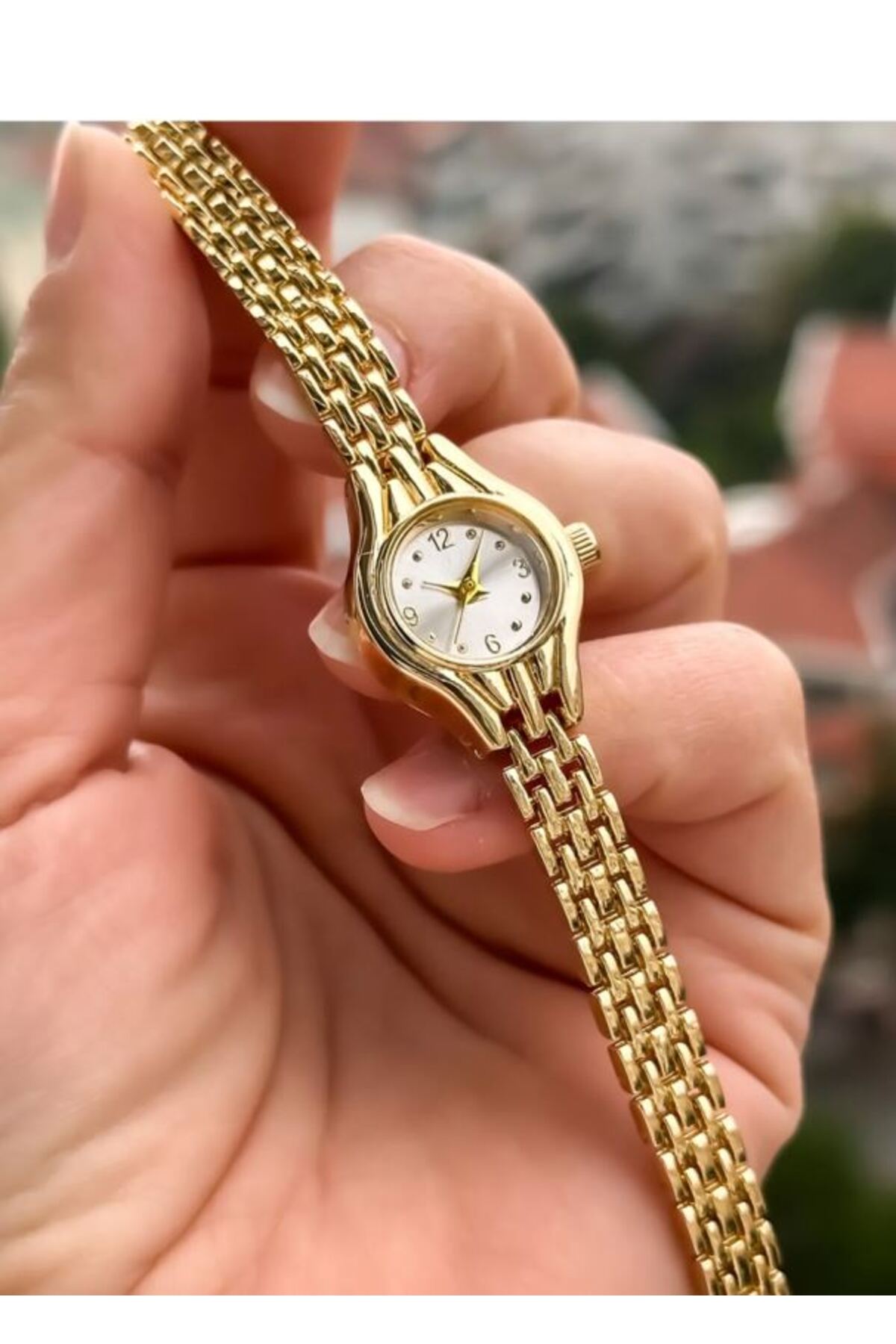 SPECTRUM PREMİUM  Spectrum Mini Minimal Kasa Yuvarlak Kadran Metal Kordon Kadın Kol Saati