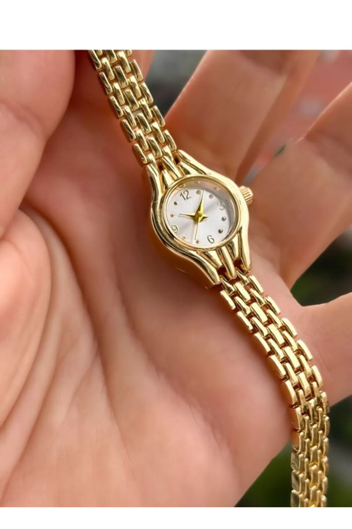 SPECTRUM PREMİUM  Spectrum Mini Minimal Kasa Yuvarlak Kadran Metal Kordon Kadın Kol Saati - Görsel 2