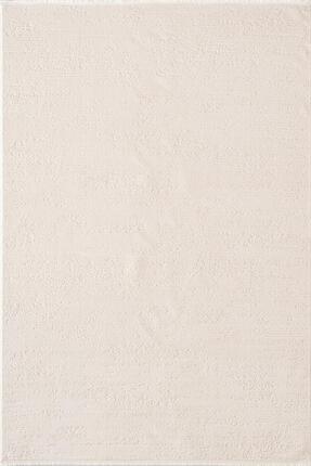 Karmen Leon LN001W Beyaz Halı Modern Desen Pamuk Taban Akrilik Tozuaz Salon Y...