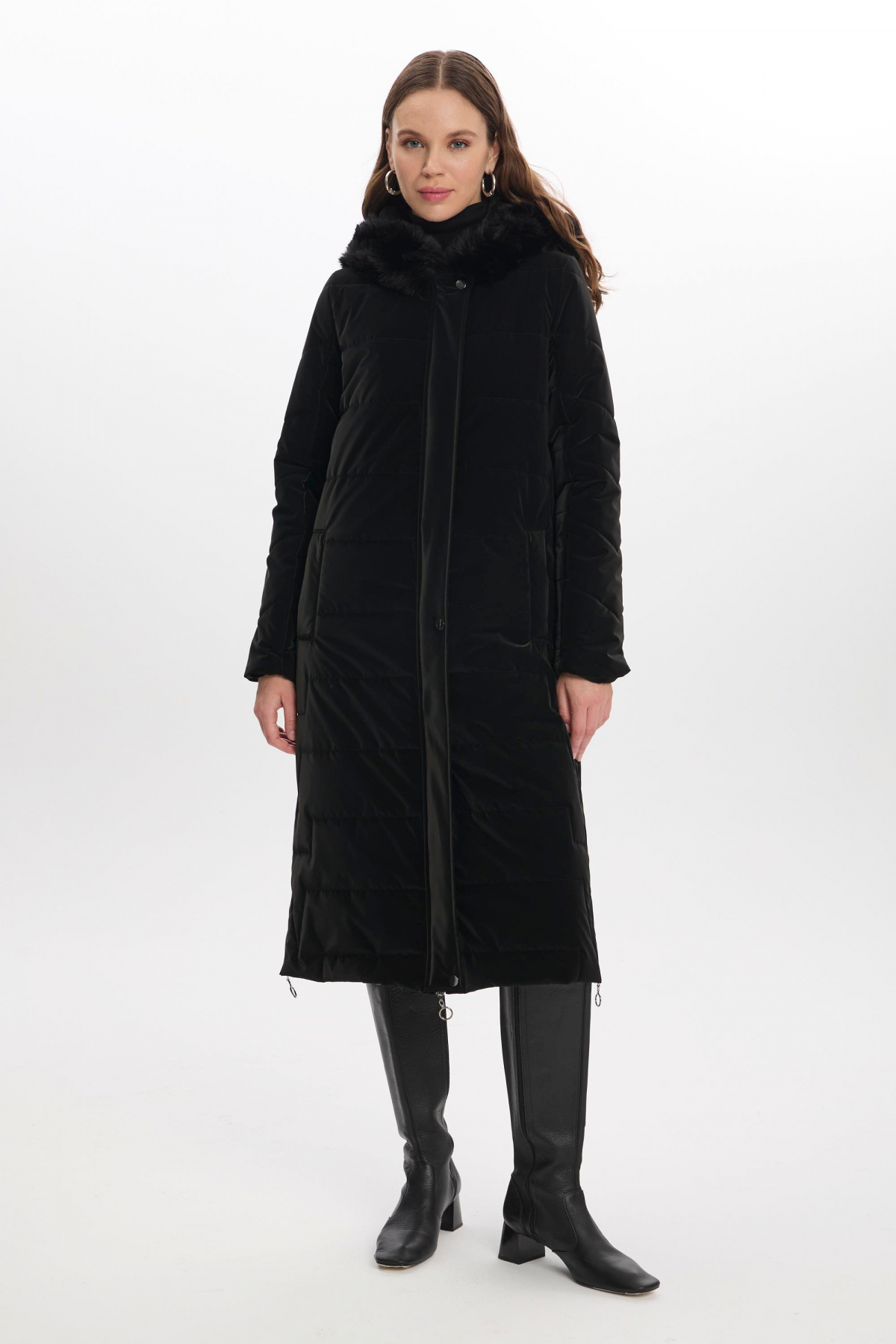 Zühre Kürk Kapüşonlu Siyah Mont 13379 - Fiyatı, Yorumları