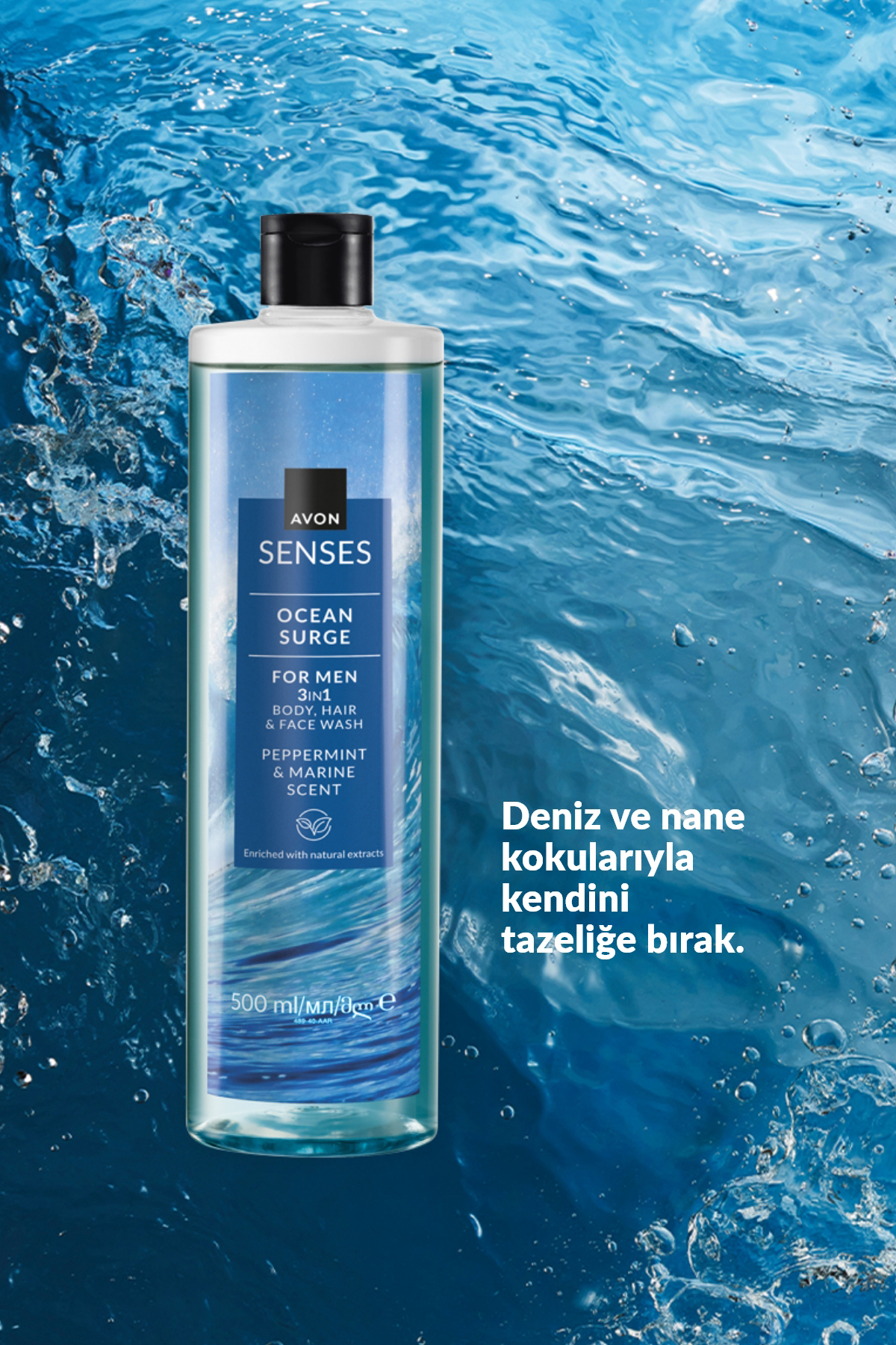 Avon Senses Ocean Surge Nane ve Deniz Kokulu Saç ve Vücut için