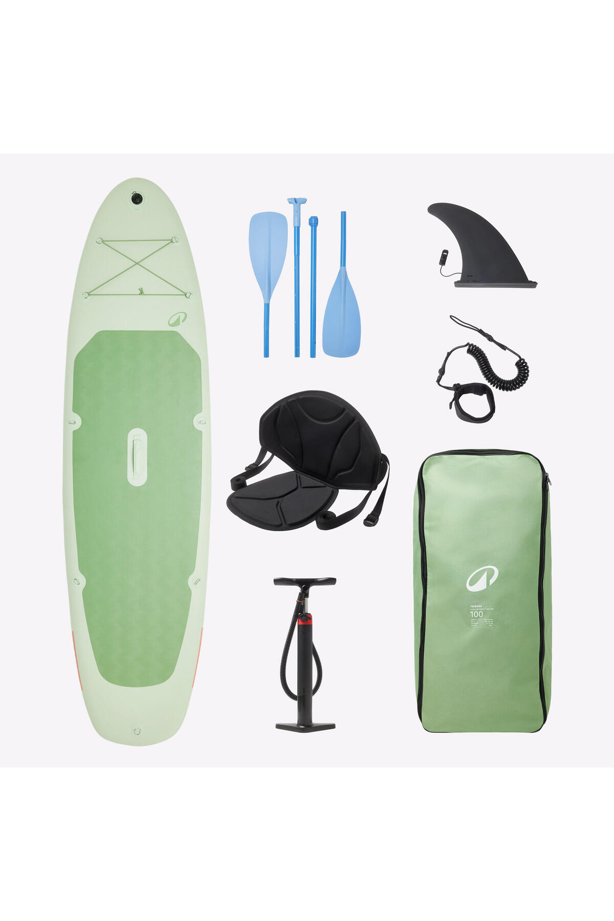 【エスプリーナ】10点セット♡ Decathlon Şişme Stand Up Paddle Seti - 10'6 - Yeşil - 100 - Fiyatı