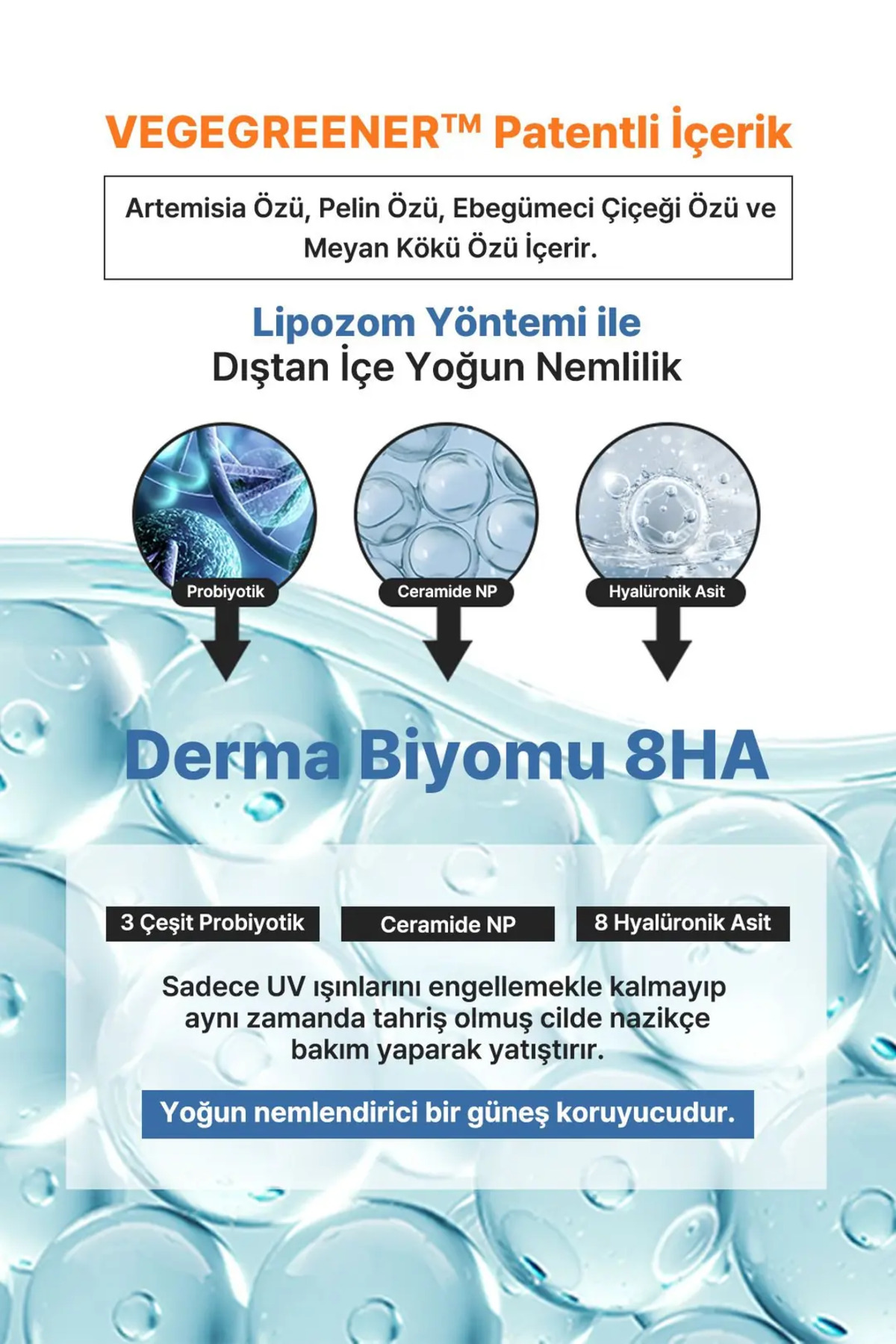 Hassas Ciltlere Özel Yatıştırıcı SPF50+PA++++ Kore Güneş Kremi Green Energy Sun Screen — 8809684OOO175 — تصویر 2 از 5