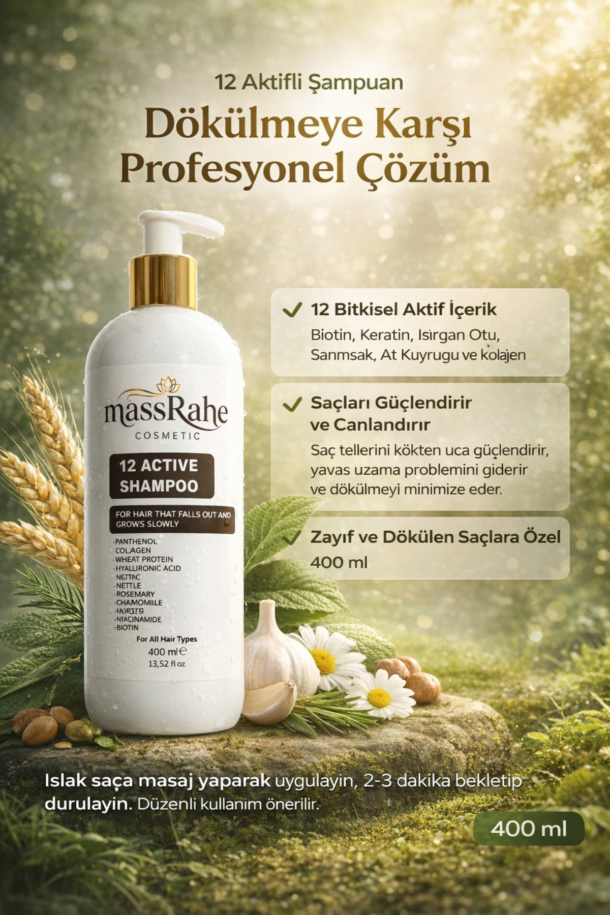 12 Aktif Şampuan - Saç Spreyi Biotin Collegen — saç12spry — تصویر 3 از 3