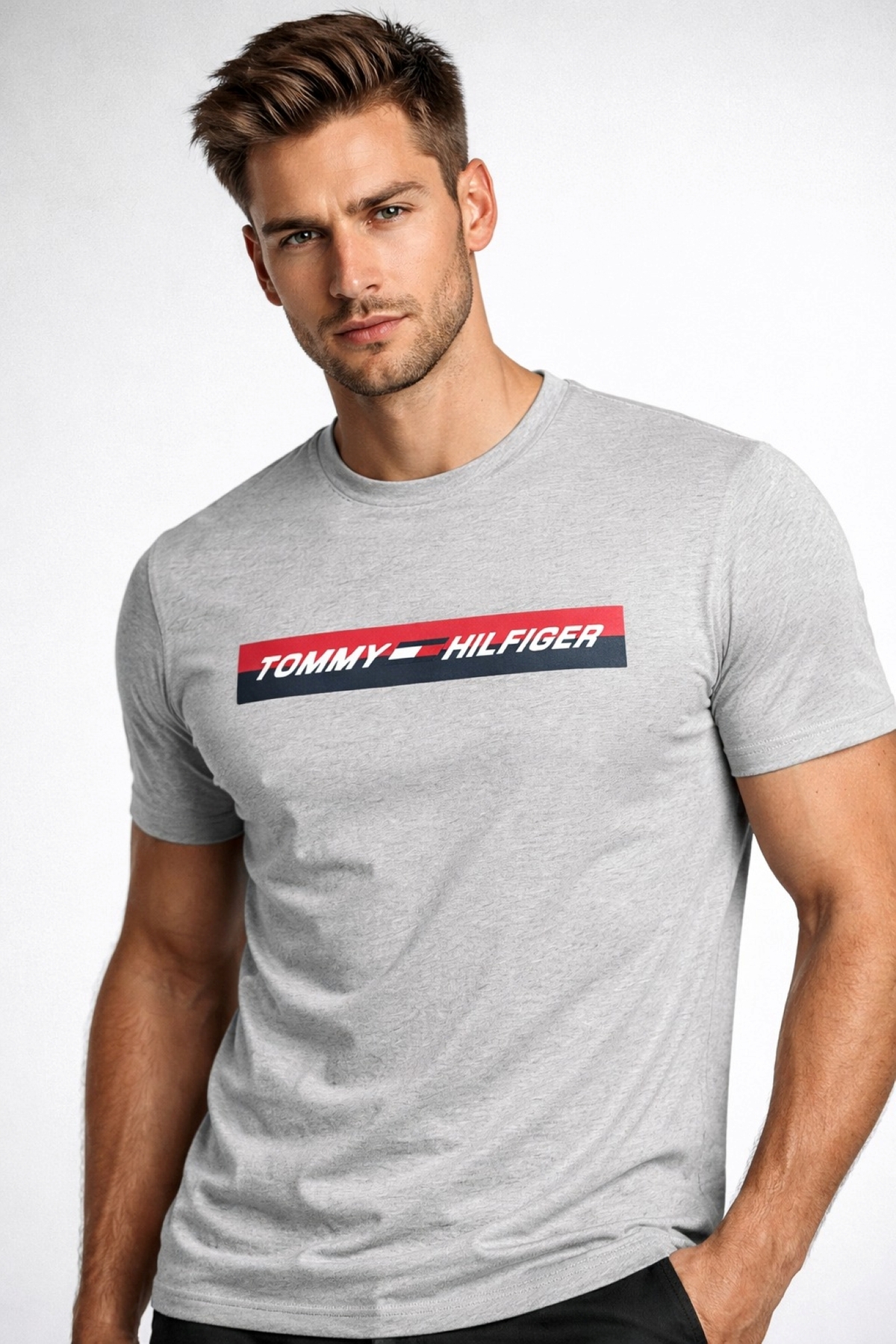 تیشرتمردانهTommy Hilfigerخاکستری