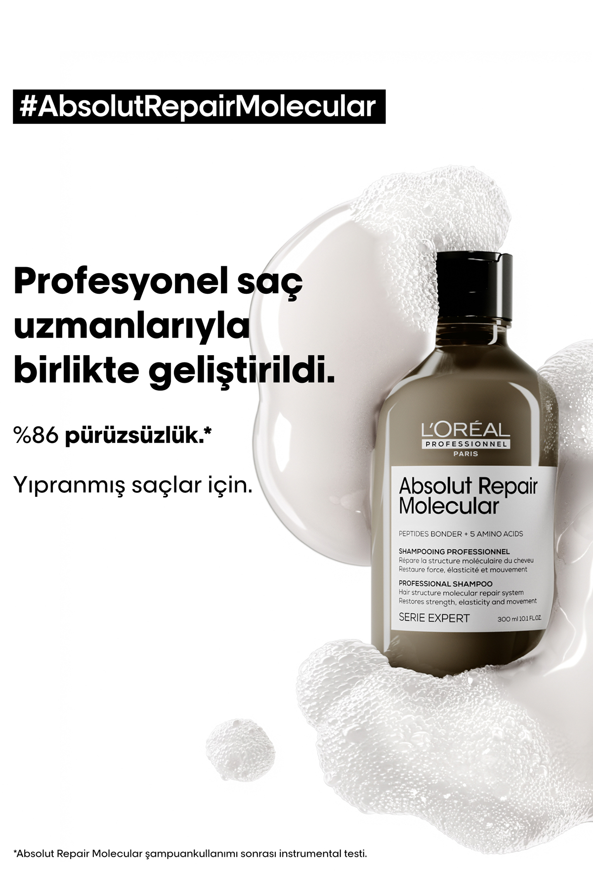 Tüm Yıpranmış Saçlar için Moleküler Onarım ve Parlaklık Sağlayan İkili Saç Bakım Seti — 3474637292423S2 — تصویر 3 از 5