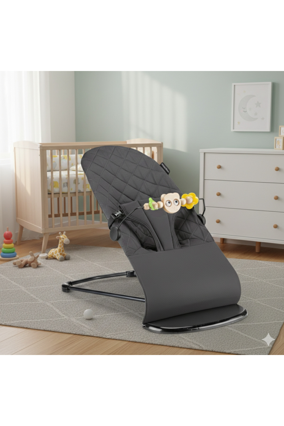 Tommybaby Millenium Cotton Bebekler Için Üç Kademeli Kolay Taşınabilir Sallanan Oyuncaklı Ana Kucağı fotoğrafı 3 (önizleme)