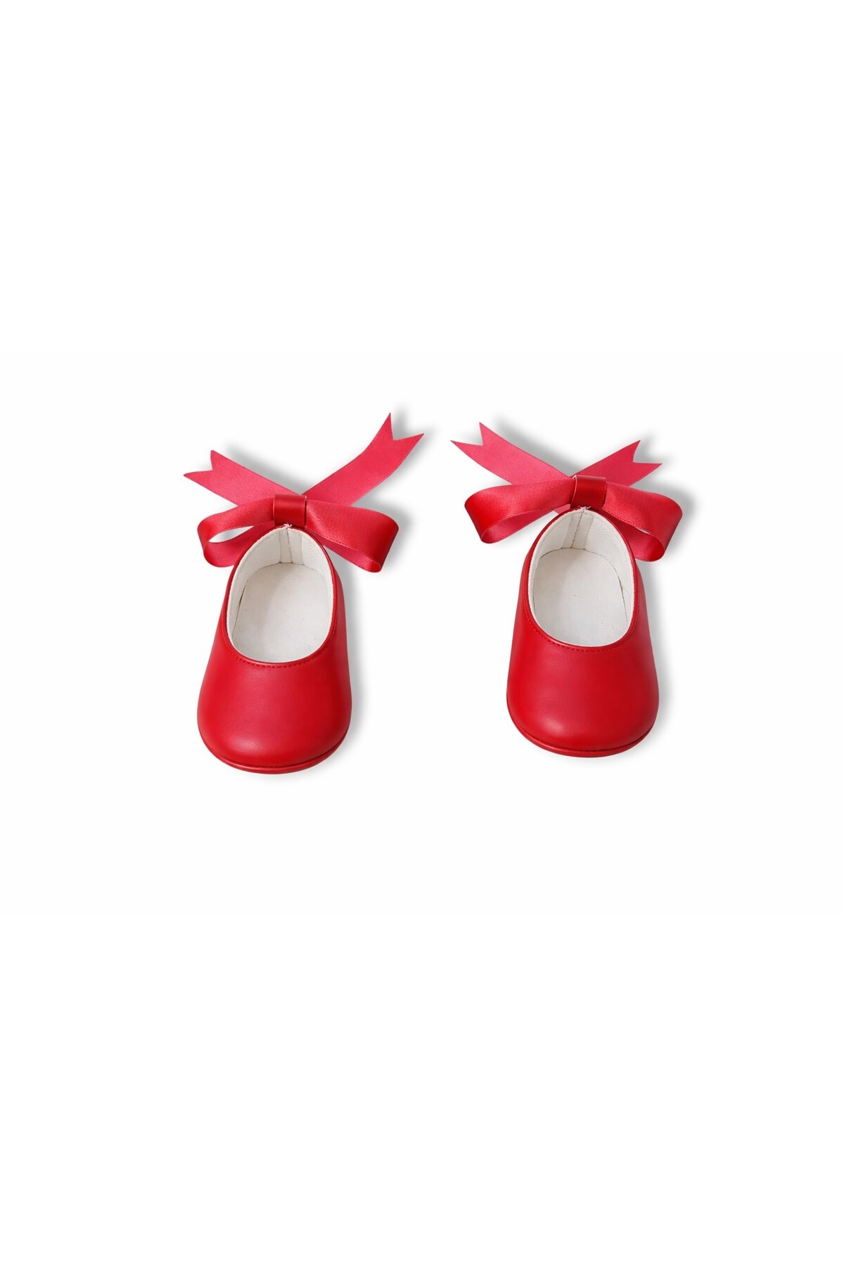 Kindo Baby Kırmzı Yenidoğan Bebek babet Ayakkabı Bebek patiği fotoğrafı 3 (önizleme)