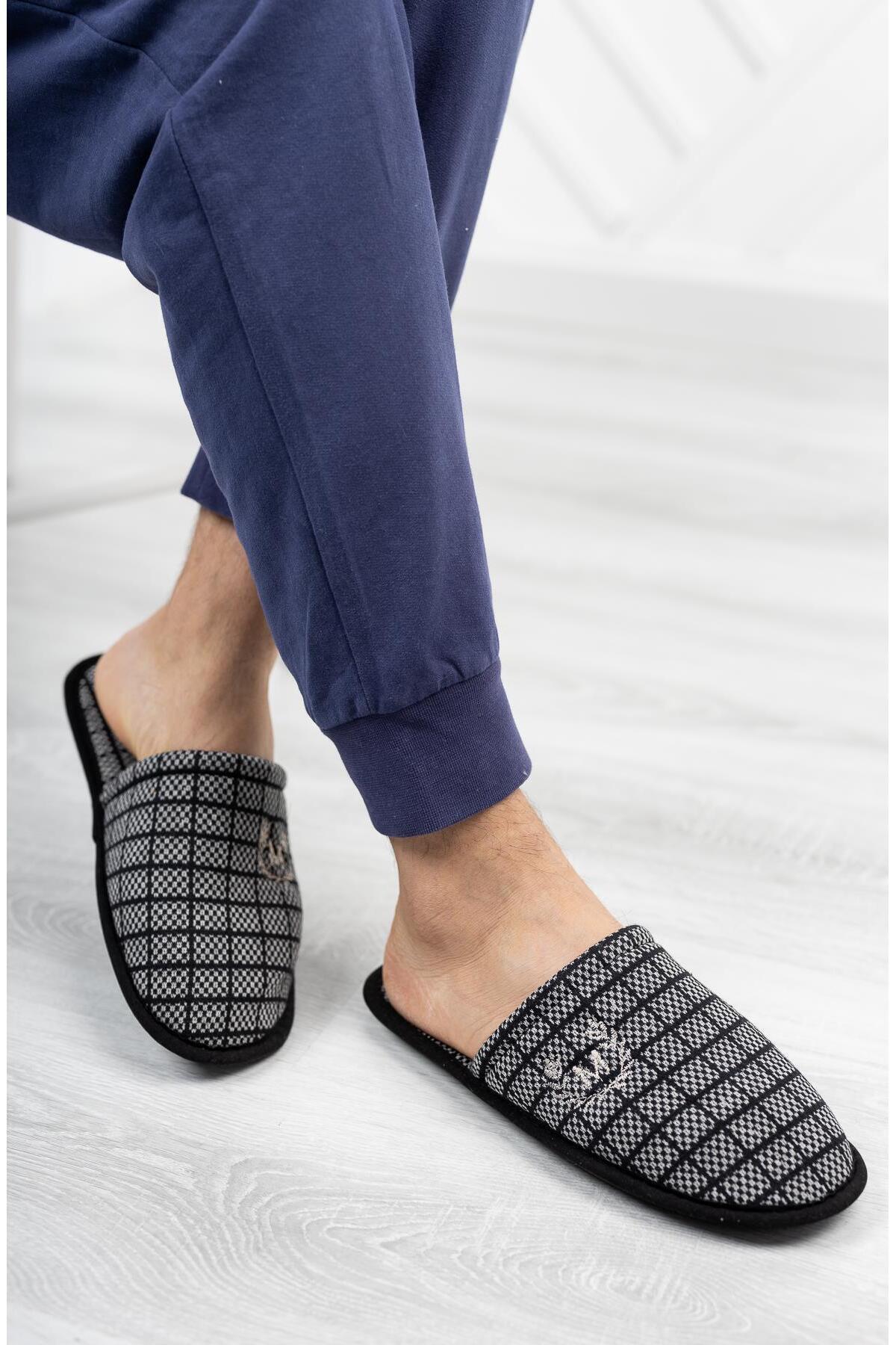 Moda Frato  Modafrato 3'LÜ Paket Motif Erkek Terlik Ev Terliği - Görsel 6