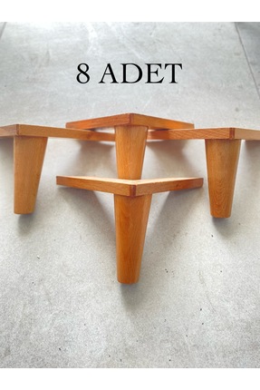 Gürgen Ahşap Vernikli konik ahşap mobilya ayağı 14 cm