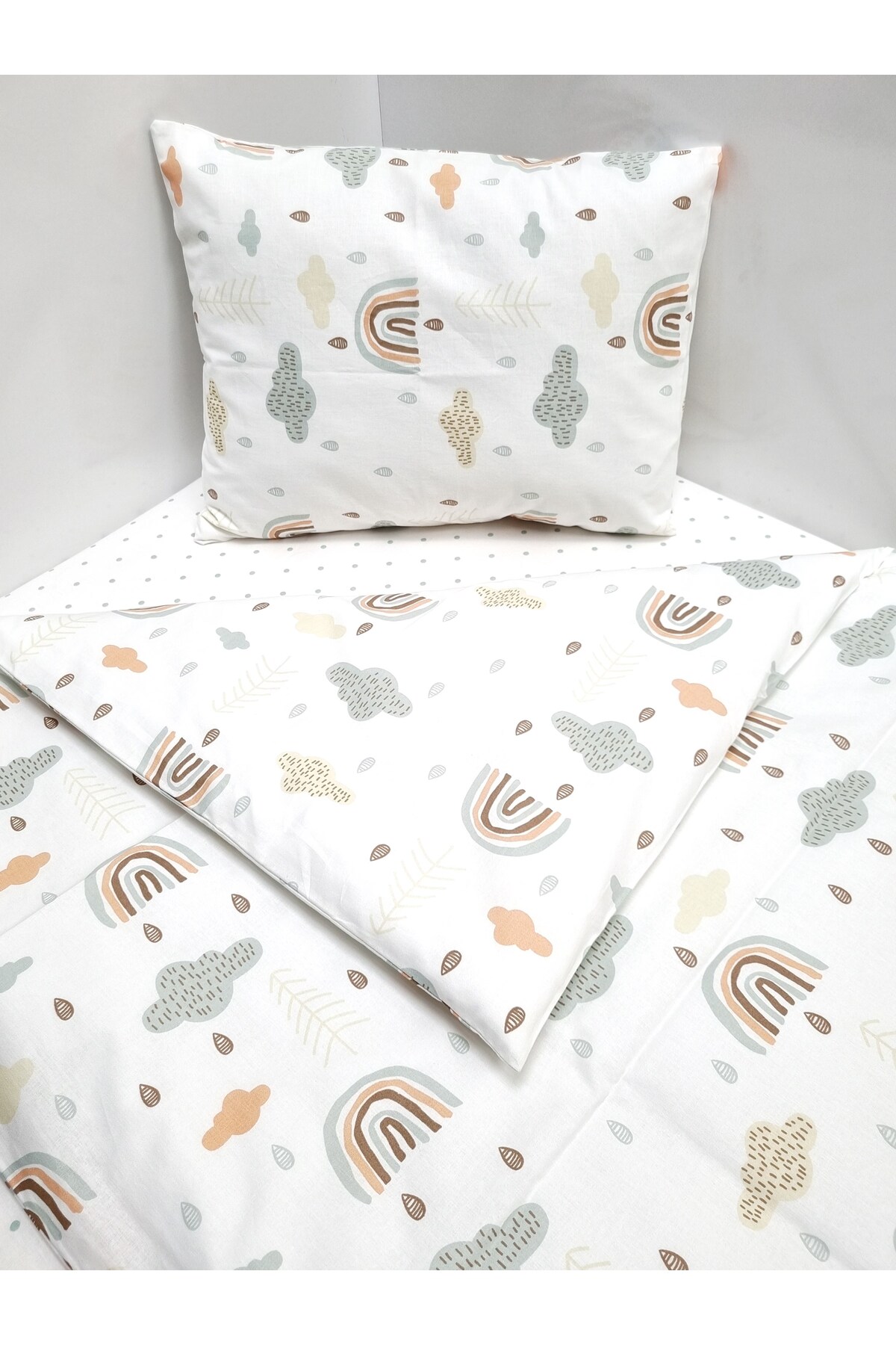 Yada Baby %100 Pamuklu Kumaştan Bebek Park Beşik 5 Parça Yorgan Ve Nevresim Takımı (70 X 120 CM) fotoğrafı 3 (önizleme)