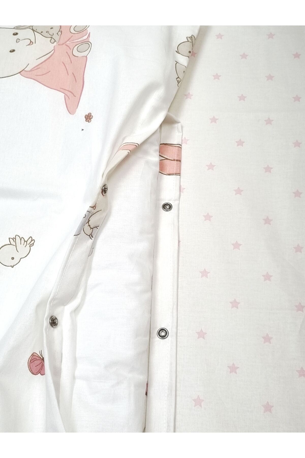 Yada Baby %100 Pamuklu Kumaştan Bebek 6 Parça Yorgan Ve Nevresim Takımı & Uyku Seti (70 X 120 CM) fotoğrafı 5 (önizleme)