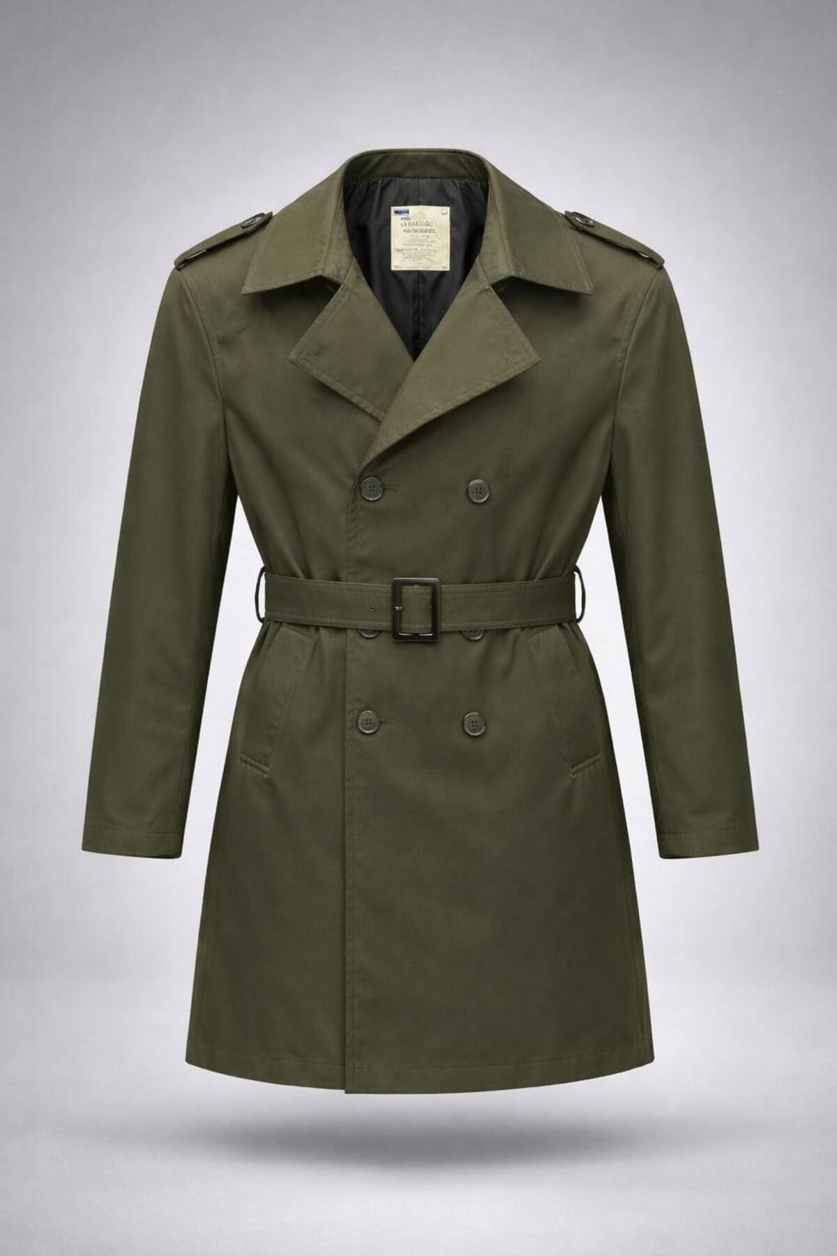 LUMAST  Slim Fit Su Geçirmez Kısa Boy (80 cm) Astarlı Trençkot