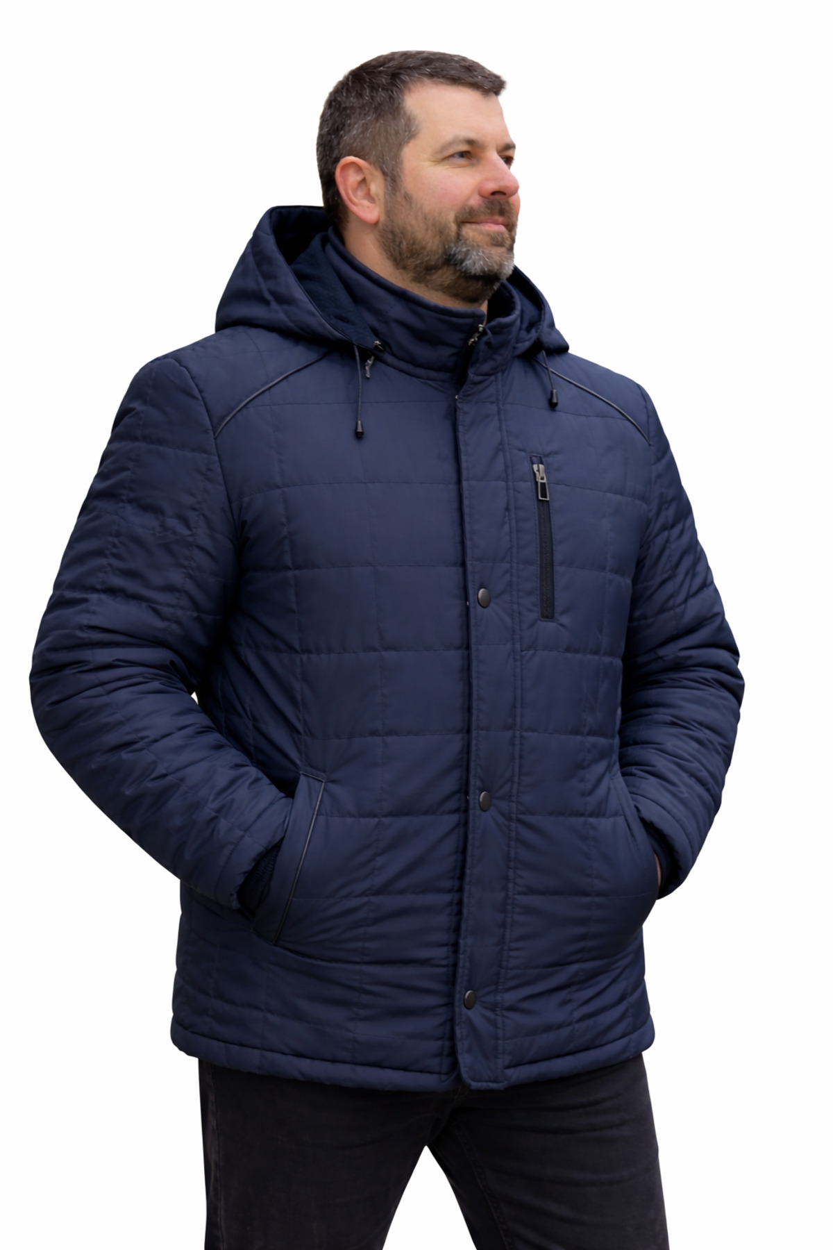 Perfore Büyük Beden Erkek Kaban. 4XL, 5XL, 6XL,7XL görsel 2