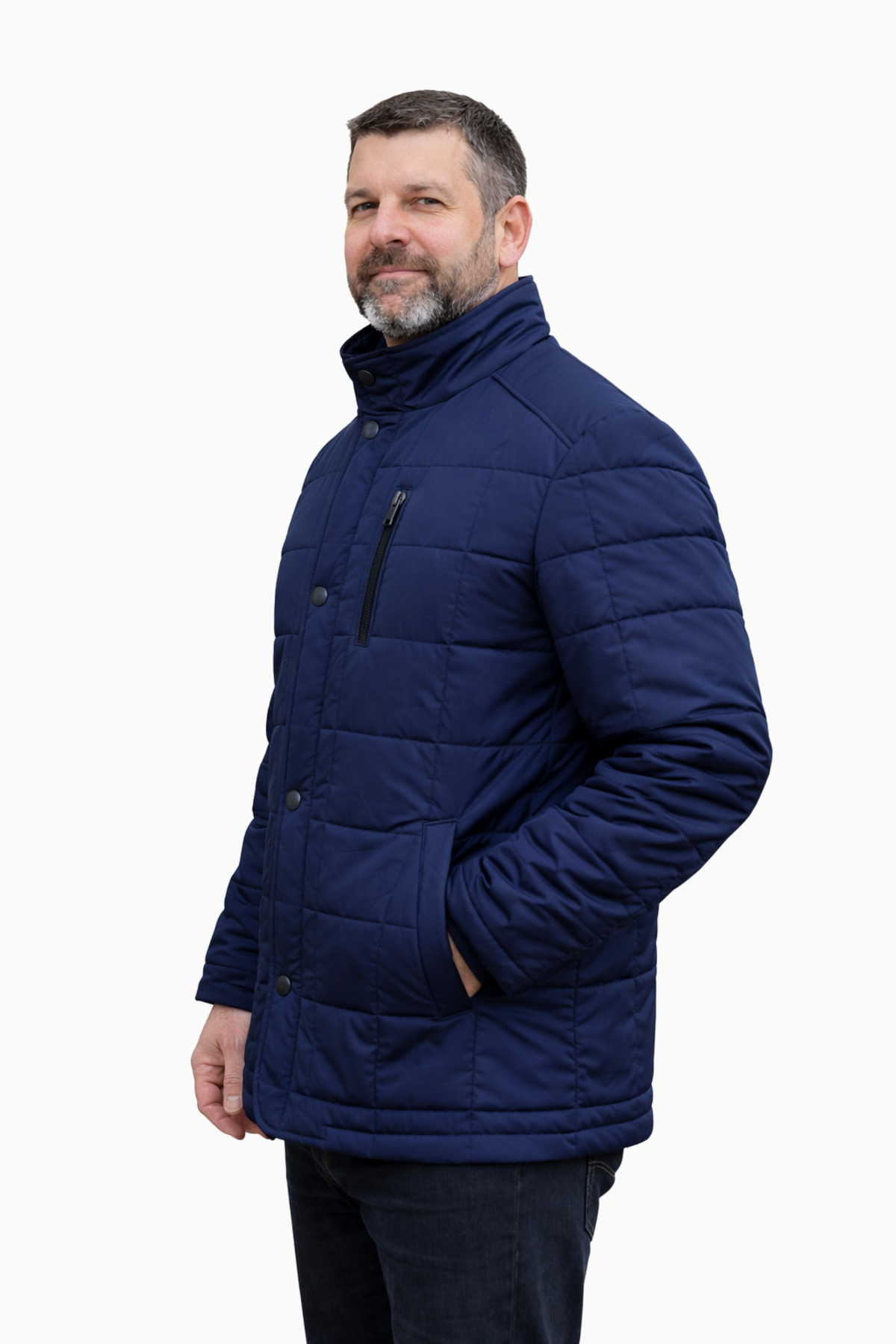 Perfore Büyük Beden Erkek Kaban. 4XL, 5XL, 6XL,7XL görsel 3