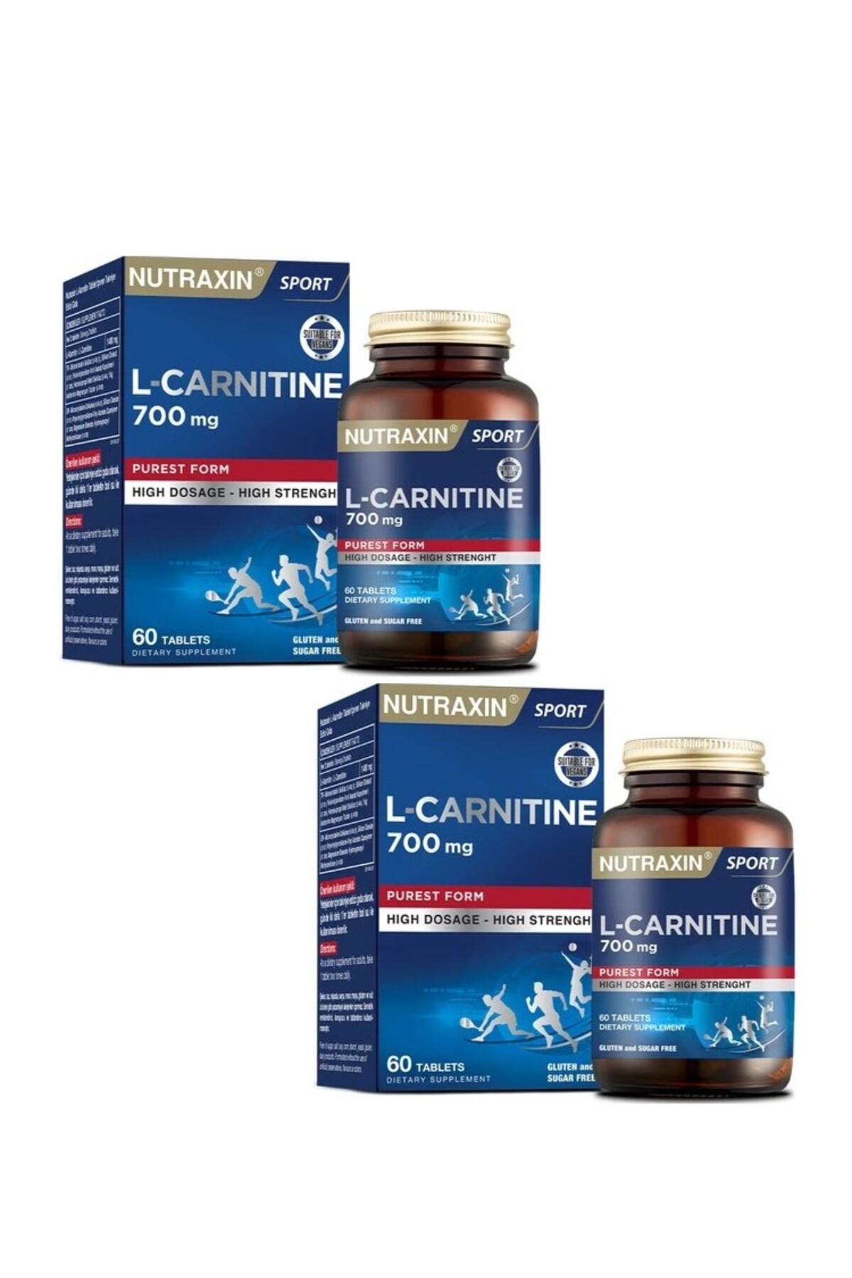 L-CARNITINE 180錠×28個 Nutraxin L-carnitine 700 Mg 60 Tablet X 2 Adet - Fiyatı, Yorumları